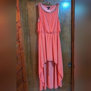 Forever 21 Shimmering Coral Dress L